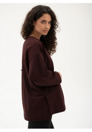 Джемпер для беременных вишневый (р-р 44-50) (мм116) Джемпер для беременных вишневый (р-р 44-50) (мм116)